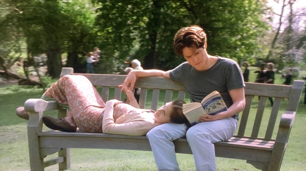 Notting hill scene with Hugh Grant