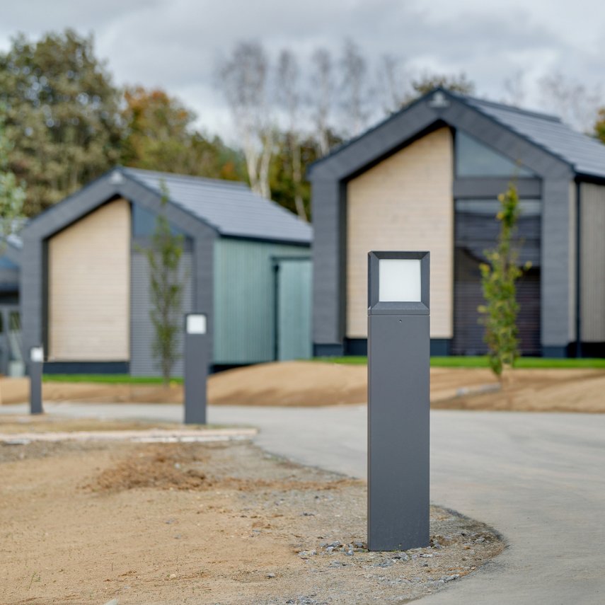 solar bollards outside houses