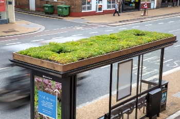eco-friendly bus shelter