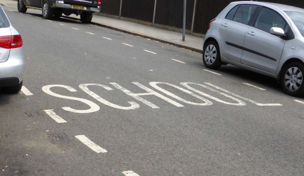 school road markings