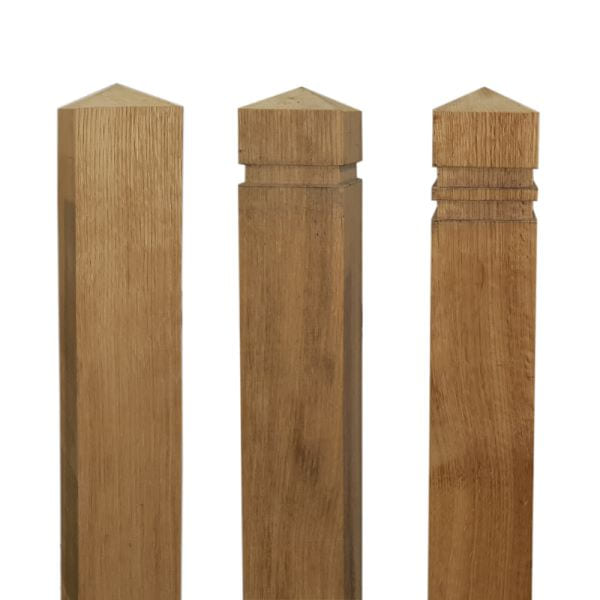 high-quality oak timber bollards