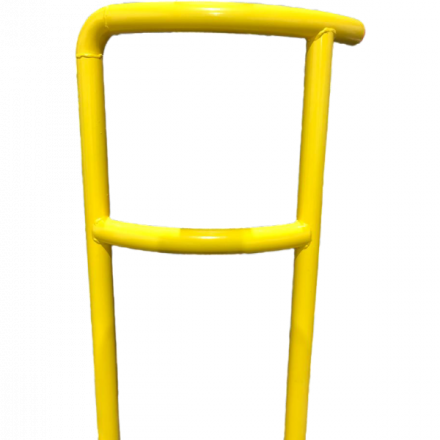 Yellow lamppost protector 