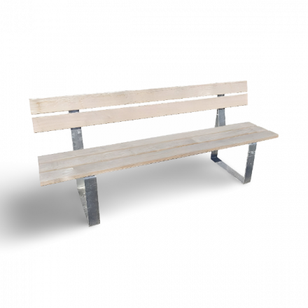 Rig untreated wood & galvanised seat 