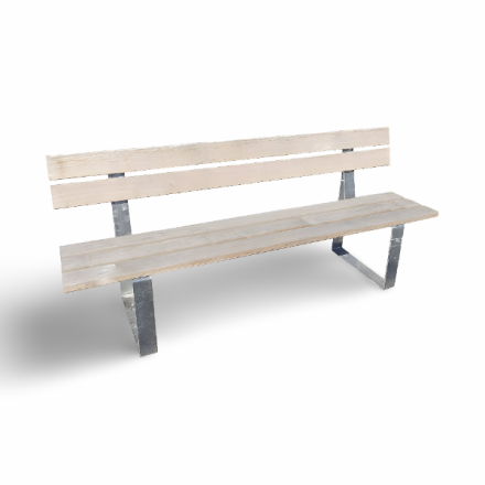 Rig untreated wood & galvanised seat