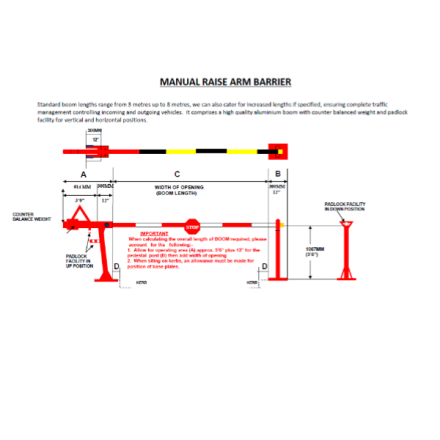 Manual Arm Barrier