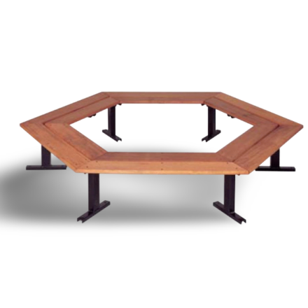 Octagon Timber Bench