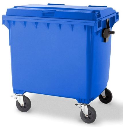 Blue Wheelie Bin - 1100 Litre