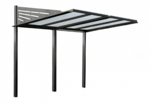 Black Cantilever Bicycle Shelter