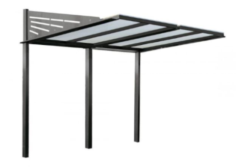 Black Cantilever Bicycle Shelter