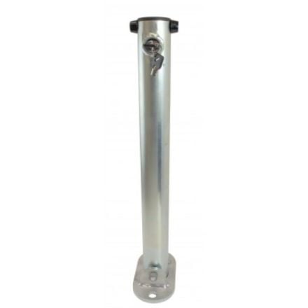 Fold down Integrated lockable post Galvanised