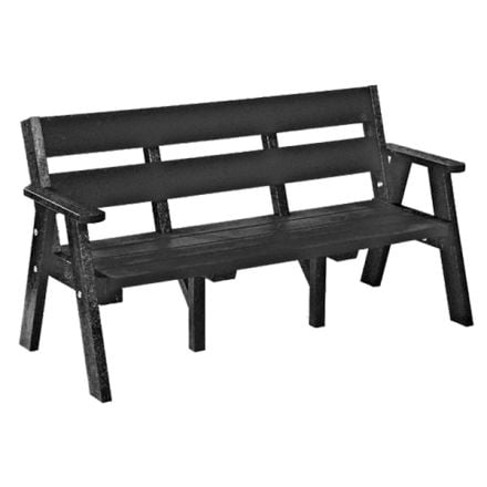 Recycled Plastic Sloper Bench