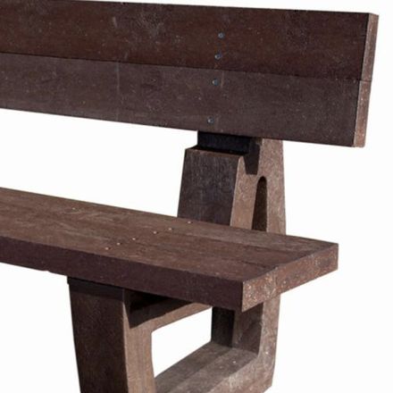 Recycled Plastic Fully Moulded Bench