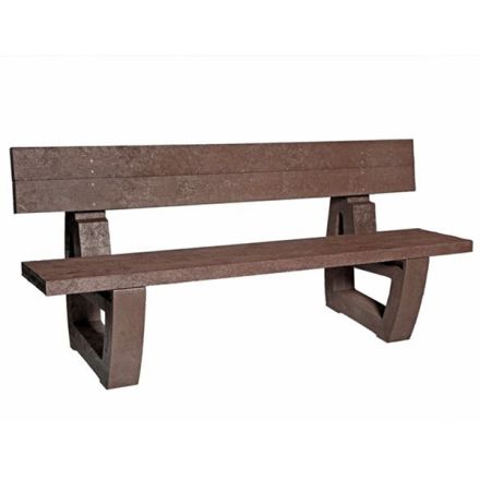 Recycled Plastic Fully Moulded Bench