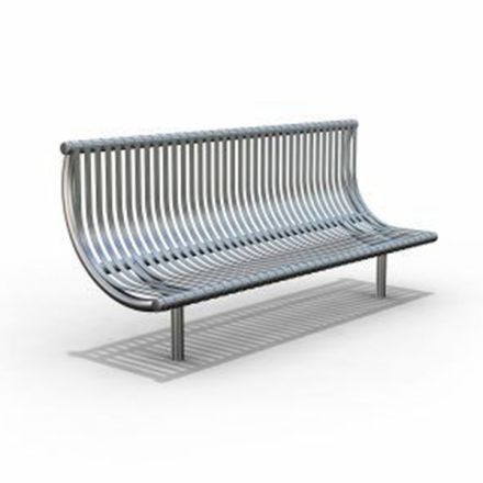 Curved Stainless Steel Seat