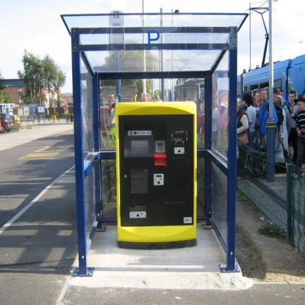 Mono Pitched Ticket Machine Shelter