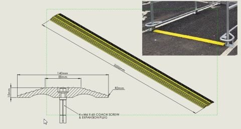 Trolley Shelter Anti Roll Back Strip