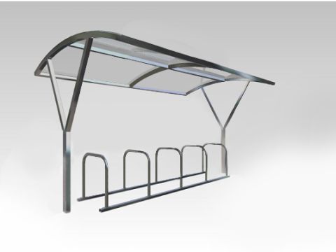 York arched canopy 10 Cycle Shelter