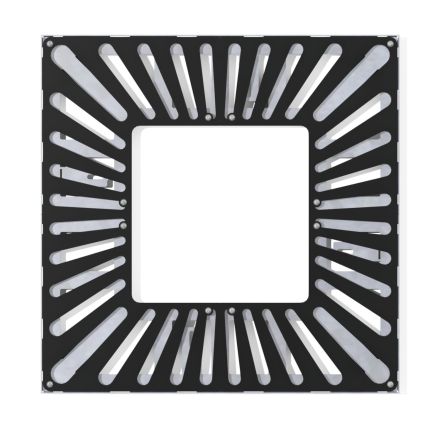 tree grille in black coating