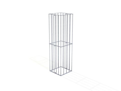 galvanised square tree guard