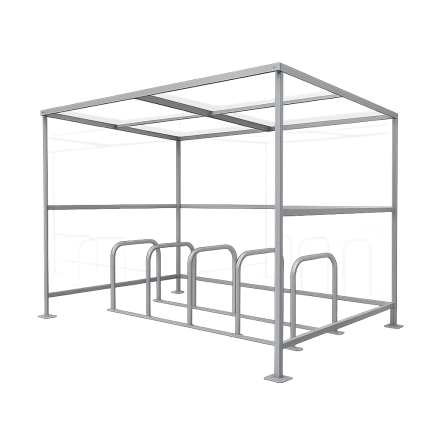 cycle shelter for schools and workplace bicycle storage