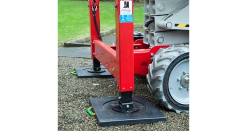 Recessed Eco Lift Outrigger Pad - 500mm x 500mm x 40mm - 9.5kg