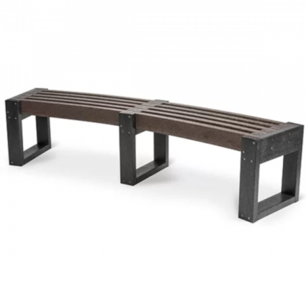 Plastic Edge Curved Bench