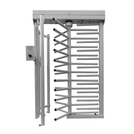 Full Height Single Turnstile Pedestrian Gate 120 Degree 