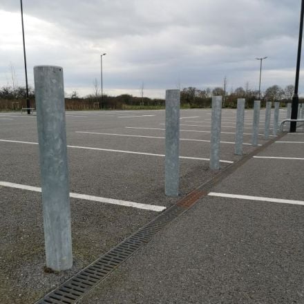 Plain Round Galvanised Steel Bollards