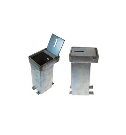 Heavy Duty Black Removable Parking & Security Post & No Parking Logo