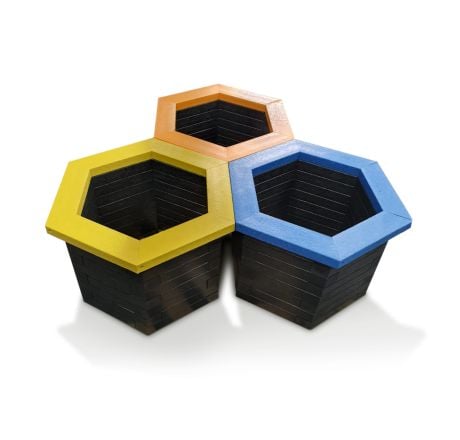High Angle of the Hive Planter