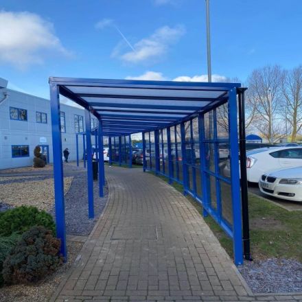 Mono Pitched Covered Walkway