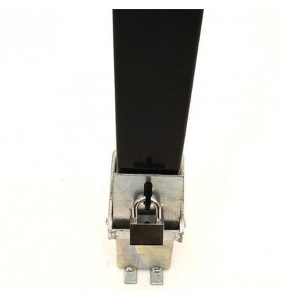 Heavy Duty Black Removable Parking & Security Post & No Parking Logo