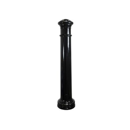 manchester bollard with yellow reflective tape