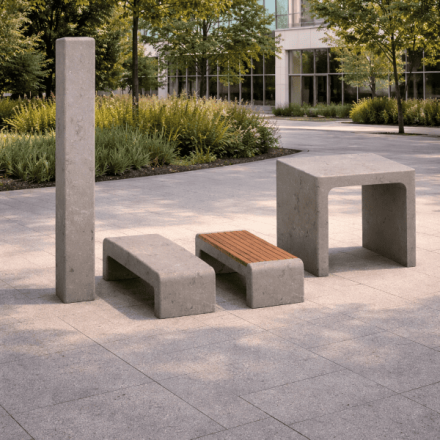 Concrete seats & benches