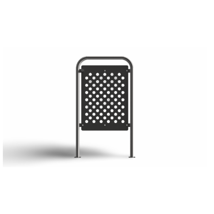 Door Protection Hoop - Perforated Infill Stainless Steel