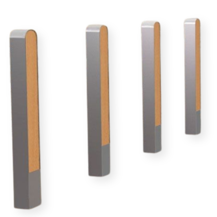 Hardwood Steel Mega Bollard