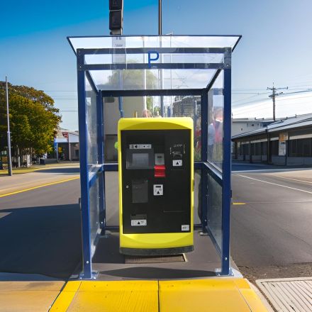 Mono Pitched Ticket Machine Shelter