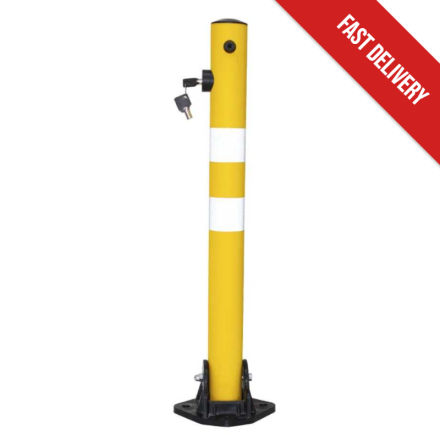 Yellow Reflective Manual Parking Post