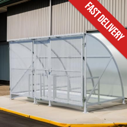 Gated eco cycle shelter