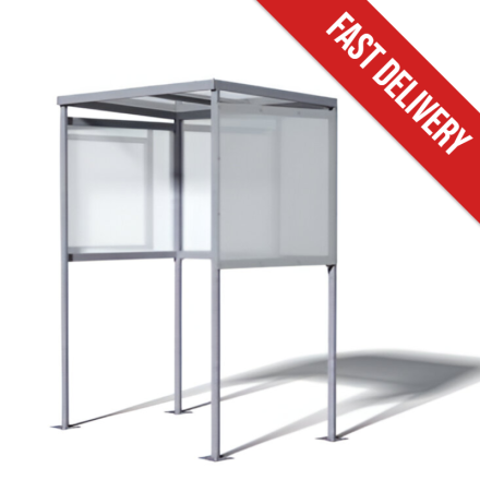Small, slimline smoking shelter