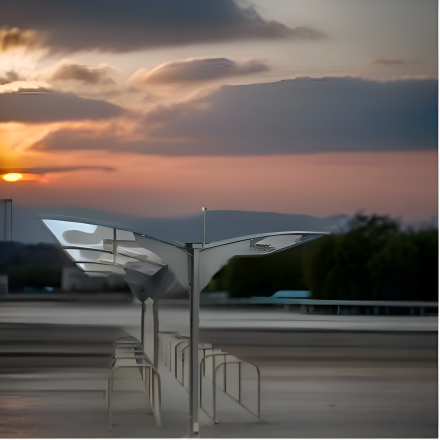 Dale Cantilever Double Row 40 Cycle Shelter 