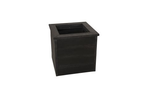 Recycled planter with rim 