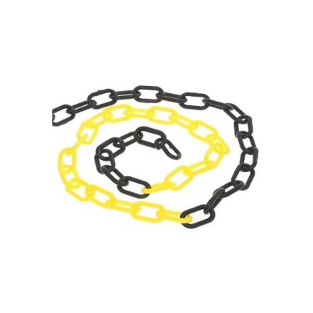 Bollard Chain Plastic - Black/Yellow