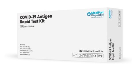 MediPort Rapid Antigen testing Kit 20 In a Pack