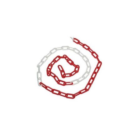 Bollard Chain Plastic - White/Red