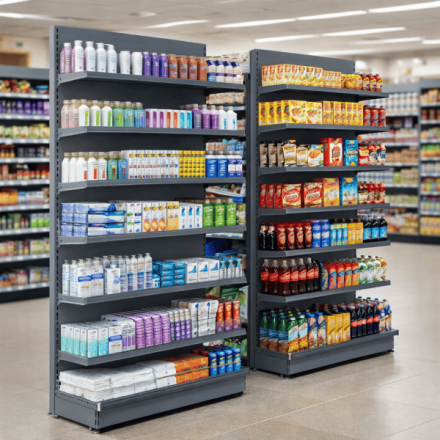 Wall Shelving Bay 1.8m High with Base Shelf