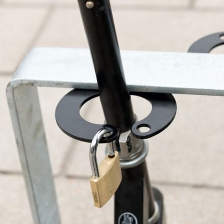 Scooter parking stand for 5 scooters