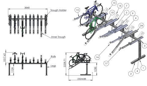 Single Top Tier Cycle Rack