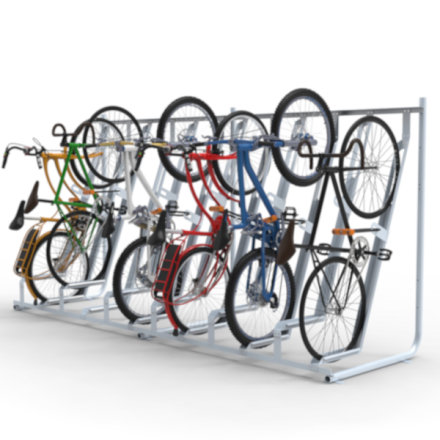 Semi Vert Bike Rack