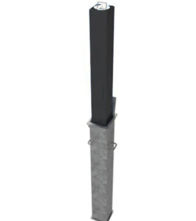Square Telescopic Security Post (Galvanised & Powder Coated)